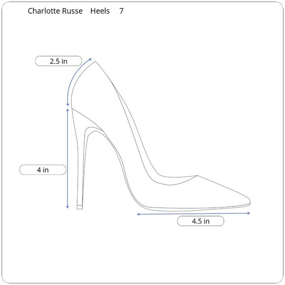 Charlotte Russe Heels Womens Size 7 - Picture 8 of 8